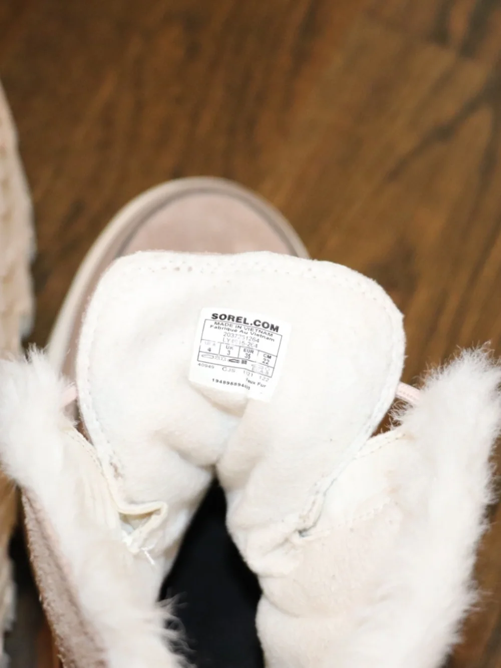 Girls Sorel Explorer Joan Waterproof Winter Boots Tan Suede Faux Fur Size 4